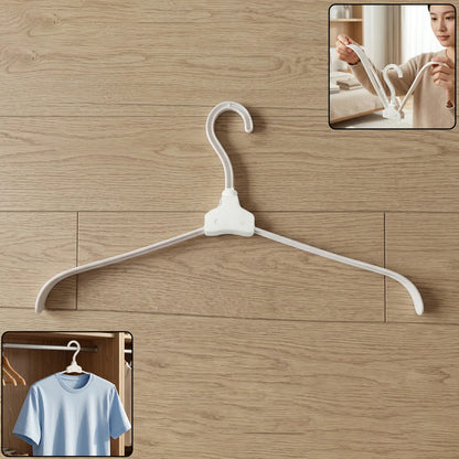 Premium Foldable Plastic Clothes Hanger 10 Pc