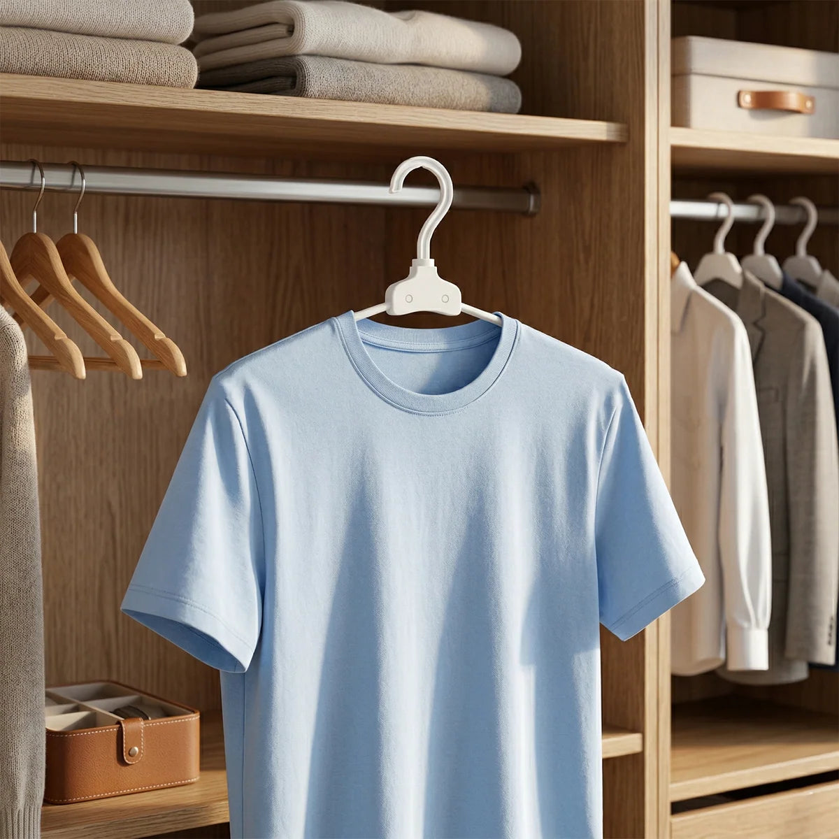 Premium Foldable Plastic Clothes Hanger 10 Pc