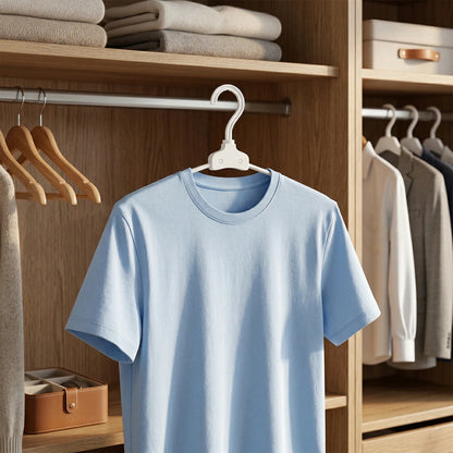 Premium Foldable Plastic Clothes Hanger 10 Pc