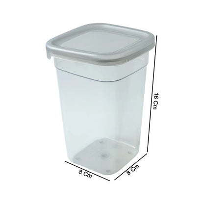 Plastic Multipurpose Kitchen Storage Fridge Container (1200 Ml 6 Pc)
